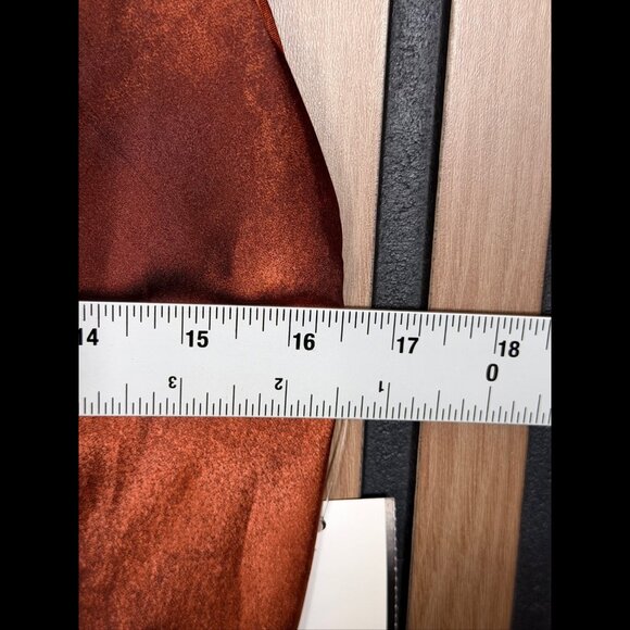 New Bebe Slip Dress Large Womens Orange Tie Dye Sleeveless Midi - Picture 3 of 6